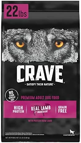 CRAVE Grain Free High Protein Adult Dry Dog Food With Lamb, 12 Lb. Bag 7 CRAVE Grain Free High Protein Adult Dry Dog Food With Lamb, 12 Lb. Bag - Image 7