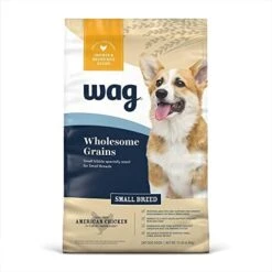 Amazon Brand – Wag Small Breed Dry Dog Food, Chicken And Brown Rice, 5 Lb Bag -Zoomie Shop 41rJLBbBNpL. AC