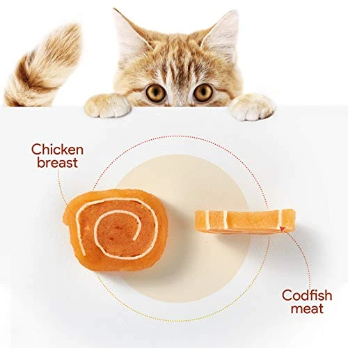 Jungle Calling Chicken Wrapped Dog Treats, Grain Free Soft Chewy Chicken&Codfish Treats For Training Rewards,10.6Ounce 4 Jungle Calling Chicken Wrapped Dog Treats, Grain Free Soft Chewy Chicken&Codfish Treats For Training Rewards,10.6Ounce - Image 4