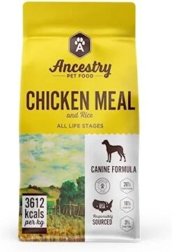 Ancestry Dog Food, Chicken Meal & Brown Rice Formula, Crude Protein, Fiber & Fat With Added Vitamins, For All Life Stages, Dry Dog Food, Improve Gut Health, Digestive & Immune Support (4 Lb. Bag) -Zoomie Shop 41s R5E7VwL. AC