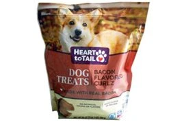 Shep Heart To Tail Dog Treats Bacon Flavored Curlz 25 Oz