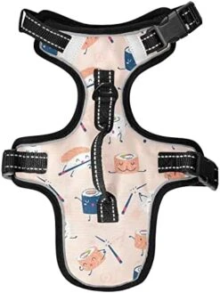 Cartoon Food Sushi Sashimi Dog Harness Adjustable Reflective Dogs Harness Soft Vest Harness For Dog Puppy Pets (with Drawcord) -Zoomie Shop 41sOVoa8CL. AC