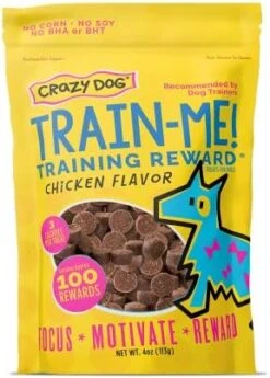 Crazy Dog Train-Me! Training Reward Dog Treats 16 Oz., Bacon Regular -Zoomie Shop 41tAaalRCwL. AC