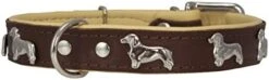 Dogs My Love Real Leather Soft Leather Padded Dog Collar Dachshund (10.5"-12" Neck; 3/4" Wide, Brown/Beige) 8 Dogs My Love Real Leather Soft Leather Padded Dog Collar Dachshund (10.5"-12" Neck; 3/4" Wide, Brown/Beige) -Zoomie Shop 41tJQ85PML. AC 1