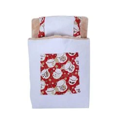 SONGBIRDTH Pet Bed,Cat Litter Closed Removable Washable Puppy Cotton Quilt Sleeping Bag Pet Supply,Breathable Cotton Blend,Removable Easy To Clean Red M