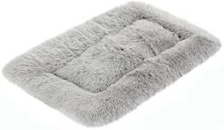 Muangan Ultra Soft Pet Bed Winter Warm Dog Bed Fluffy Plush Dog Cat Crate Beds Washable Kennel Cushions For Small Medium Large Dogs Cats Non Slip Pet Supplies Dog Harness (Brown, One Size) -Zoomie Shop 41tXrrHRPOL. AC