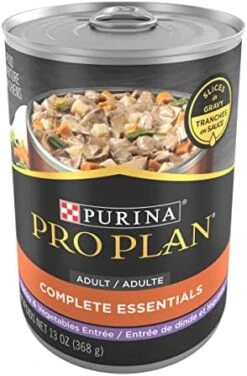 Purina Pro Plan High Protein Dog Food Gravy, Slices In Gravy Beef And Vegetables Entree - (12) 13 Oz. Cans -Zoomie Shop 41tq3qP1XdL. AC