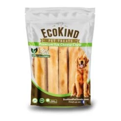 EcoKind Pet Treats Premium Gold Himalayan Yak Cheese Dog Chew, Gluten Free, Lactose Free, All Natural Chews For Small To Large Dogs | Keeps Dogs Busy & Enjoying, Indoors & Outdoor Use, 1 Lb. Bag