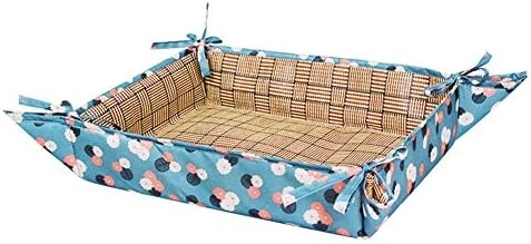 SONGBIRDTH Pet Penguin Print Cool Sleeping Mat Pad Straps Folding Edges Dog Kennel Cats Net,Breathable Cotton Blend,Removable Easy To Clean Ice Blue Penguin L 14 SONGBIRDTH Pet Penguin Print Cool Sleeping Mat Pad Straps Folding Edges Dog Kennel Cats Net,Breathable Cotton Blend,Removable Easy To Clean Ice Blue Penguin L - Image 14