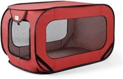 Love's Cabin 36in Portable Upgrade Large Dog Bed - Pop Up Dog Kennel, Indoor Outdoor Crate For Pets, Portable Car Seat Kennel, Cat Bed Collection, Black -Zoomie Shop 41uGAWoZWzL. AC