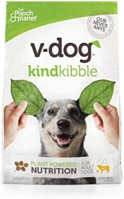 V-dog Vegan Kibble Dry Dog Food (24 LB) | Plant Based Protein With Added Taurine For Sensitive Stomach And Skin | Adult Dog Food | Vegetarian Superfood With Certified Organic Ingredients | Made In US -Zoomie Shop 41uiAUxWoeL. AC