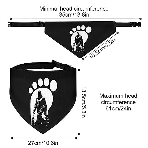GENERIC A Gorilla With A Footprint Pet Bandana Collar - Scarf Collar - Art Dog Bandana Minimal Head Cicumference 1 GENERIC A Gorilla With A Footprint Pet Bandana Collar - Scarf Collar - Art Dog Bandana Minimal Head Cicumference