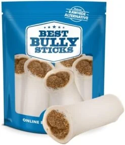 Best Bully Sticks 5 To 6 Inch Variety Pack Stuffed Shin Bones - USA Baked & Packed Shin Bones For Dogs - Highly Digestible Fillings, Long Lasting And Refillable - 3 Pack -Zoomie Shop 41v1Fr9AdcL. AC