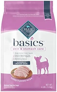 Blue Buffalo Basics Skin & Stomach Care, Natural Adult Small Breed Dry Dog Food, Turkey & Potato 4-lb 6 Blue Buffalo Basics Skin & Stomach Care, Natural Adult Small Breed Dry Dog Food, Turkey & Potato 4-lb - Image 6