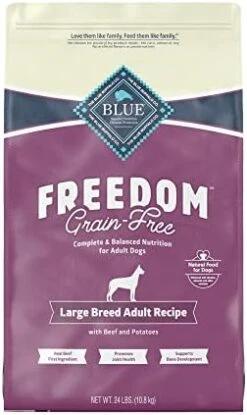 Blue Buffalo Freedom Grain Free Natural Adult Large Breed Dry Dog Food, Chicken 24-lb -Zoomie Shop 41vltTMceJL. AC