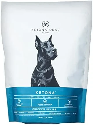 Ketona Chicken Recipe Adult Dry Dog Food, Natural, Low Carb (only 5%), High Protein (46%), Grain-Free, The Nutrition Of A Raw Diet With The Cost And Convenience Of A Kibble; 4.2lb 6 Ketona Chicken Recipe Adult Dry Dog Food, Natural, Low Carb (only 5%), High Protein (46%), Grain-Free, The Nutrition Of A Raw Diet With The Cost And Convenience Of A Kibble; 4.2lb - Image 6