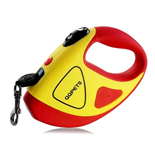 Retractable Dog Leash With Bright LED Flashlight, 10 Ft Dog Safety Walking Leashes For Small Medium Large Dogs Up To 44 Lbs,Tangle Free, Anti-Slip Comfort Grip (Small- 10 Ft Up To 44 Lbs, Yellow) 1 Retractable Dog Leash With Bright LED Flashlight, 10 Ft Dog Safety Walking Leashes For Small Medium Large Dogs Up To 44 Lbs,Tangle Free, Anti-Slip Comfort Grip (Small- 10 Ft Up To 44 Lbs, Yellow)