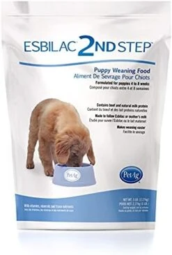PetAg Esbilac 2nd Step Puppy Weaning Food - With Natural Milk Protein, Vitamins, And Minerals For 4-8 Week-Old Puppies - 14 Oz Powdered Mix -Zoomie Shop 41wPqVqx4QS. AC