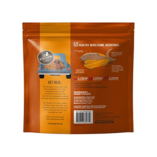 Wholesome Pride Sweet Potato Fries Dog Treats, Dehydrated, Made In The USA, Grain Free, Healthy Dog Chews, 16 Oz 2 Wholesome Pride Sweet Potato Fries Dog Treats, Dehydrated, Made In The USA, Grain Free, Healthy Dog Chews, 16 Oz - Image 2