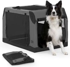 Petsfit Soft Dog Crate With Tilt Angle, 36" L X 24" W X 23" H Fit For Car Seats And Trunks, Multiple Carrying Options, Ideal For Dog Travel 22 Petsfit Soft Dog Crate With Tilt Angle, 36" L X 24" W X 23" H Fit For Car Seats And Trunks, Multiple Carrying Options, Ideal For Dog Travel -Zoomie Shop 41wvPav2kKL. AC