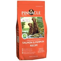 Pinnacle Salmon & Pumpkin Dry Dog Food 4 Lb, Infused With Broth