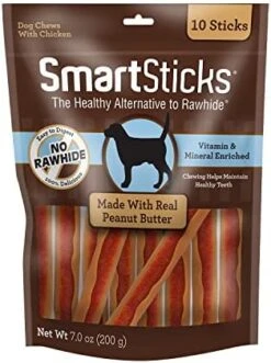 SmartBones SmartSticks, Treat Your Dog To A Rawhide-Free Chew Made With Real Meat And Vegetables 25 Count (Pack Of 1) -Zoomie Shop 41xx5OmcfwL. AC