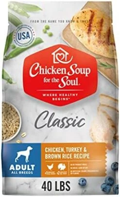 Chicken Soup For The Soul Pet Food Adult Dog Food, Chicken, Turkey & Brown Rice Recipe, 28 Lb. Bag | Soy Free, Corn Free, Wheat Free | Dry Dog Food Made With Real Ingredients 27 Chicken Soup For The Soul Pet Food Adult Dog Food, Chicken, Turkey & Brown Rice Recipe, 28 Lb. Bag | Soy Free, Corn Free, Wheat Free | Dry Dog Food Made With Real Ingredients -Zoomie Shop 41y8Nn5R7iL. AC