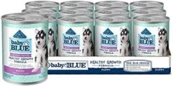 Blue Buffalo Baby BLUE Healthy Growth Formula Grain Free High Protein, Natural Puppy Wet Dog Food, Turkey And Potato Recipe 12.5-oz Cans (Pack Of 12) 11 Blue Buffalo Baby BLUE Healthy Growth Formula Grain Free High Protein, Natural Puppy Wet Dog Food, Turkey And Potato Recipe 12.5-oz Cans (Pack Of 12) -Zoomie Shop 41yA5iGc2L. AC