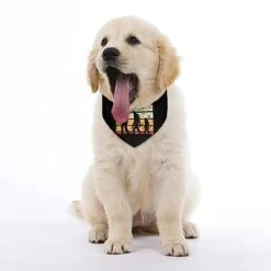 GENERIC Bigfoot Retro Sunset Pet Bandana Collar - Scarf Collar - Art Dog Bandana Minimal Head Cicumference -Zoomie Shop 41yBE2vOuPL