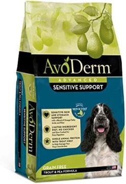 AvoDerm Advanced Sensitive Support Grain-Free Trout & Pea Formula Dry Dog Food, Sensitive Stomach, 4lb 13 AvoDerm Advanced Sensitive Support Grain-Free Trout & Pea Formula Dry Dog Food, Sensitive Stomach, 4lb -Zoomie Shop 41yRQDRziCL. AC