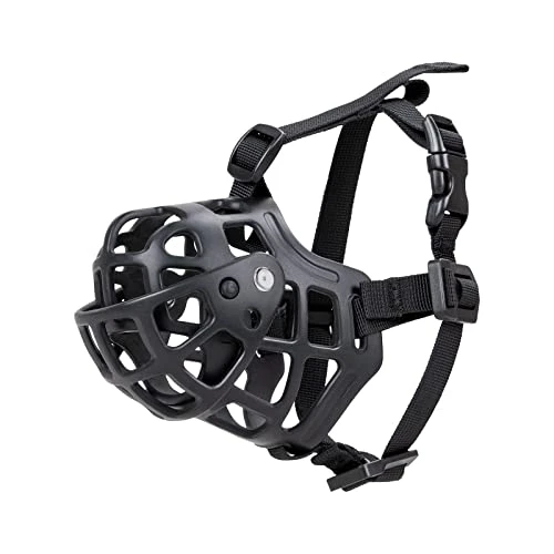 Dog Muzzle, Breathable Adjustable Drinkable Humane Dog Basket Muzzle, Anti-Biting Barking & Chewing For Small, Medium, Large And X-Large Dogs, 5 Size (M) 1 Dog Muzzle, Breathable Adjustable Drinkable Humane Dog Basket Muzzle, Anti-Biting Barking & Chewing For Small, Medium, Large And X-Large Dogs, 5 Size (M)