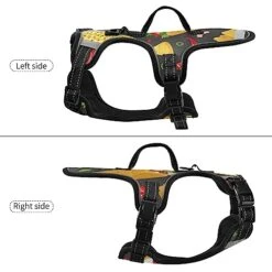 No Pull Dog Harness For Small Dogs Adjustable Pet Vest Harness With Leash Reflective Front Clip Vest With Handle Easy Control For Small Medium Large Dogs Cats Outdoor Walking Mexican Food Pattern Burr -Zoomie Shop 41yhK4UU44L