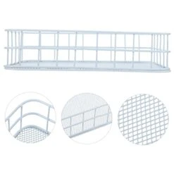 BCOATH 1pc Hamster Bed Blue Tinsel Little Critters Pantry Storage Baskets Small Pet Cooling Plate Wooden Cooling Board Pet Sleeping Terrace Hamster Iron Terrace Pet Summer House Iron