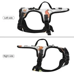 Poeticcity Seamless Colorful Japanese Food On White No Pull Vest Harness, Padded Reflective Adjustable Harnesses For Small To Large Dogs Cats With Leash Clips Easy Control Handle M -Zoomie Shop 41z3Yyai0AL