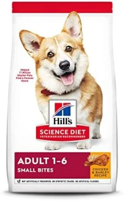 Hill's Science Diet Dry Dog Food, Adult, Small Bites, Chicken & Barley Recipe, 5 Lb. Bag -Zoomie Shop 41zAynOgK9L. AC