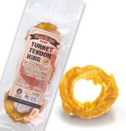 Gootoe Turkey Tendon Dog Treats – 100% USA-Sourced, Natural Snack, Premium Training Chews, Hypoallergenic, Reseal Value Bags, Sizes For Small Medium & Large Dogs, Ring (Medium) 3 Unit/Pack -Zoomie Shop 41zGG qtSOL. AC
