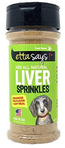 ETTA SAYS! Dog Liver Sprinkles For Dogs – Pack Of 1 – 3 Oz. Dog Food Topper, Dog Food Seasoning, Freeze Dried Liver