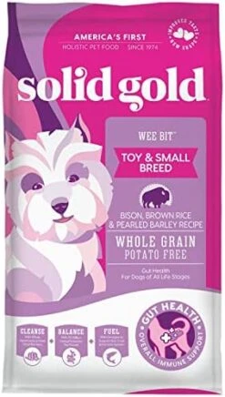 Solid Gold Small Breed Dog Food - Wee Bit Whole Grain Made With Real Bison, Brown Rice, And Pearled Barley - High Fiber, Probiotic, Natural Dry Dog Food For Small Dogs With Sensitive Stomachs 8 Solid Gold Small Breed Dog Food - Wee Bit Whole Grain Made With Real Bison, Brown Rice, And Pearled Barley - High Fiber, Probiotic, Natural Dry Dog Food For Small Dogs With Sensitive Stomachs -Zoomie Shop 41zu4c1DvAL. AC