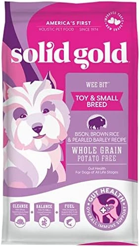 Solid Gold Small Breed Dog Food - Wee Bit Whole Grain Made With Real Bison, Brown Rice, And Pearled Barley - High Fiber, Probiotic, Natural Dry Dog Food For Small Dogs With Sensitive Stomachs 4 Solid Gold Small Breed Dog Food - Wee Bit Whole Grain Made With Real Bison, Brown Rice, And Pearled Barley - High Fiber, Probiotic, Natural Dry Dog Food For Small Dogs With Sensitive Stomachs - Image 4