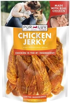 Pur Luv Chicken And Sweet Potato Jerky Wraps, Rawhide Free, Made With Real Chicken And Sweet Potato, Healthy, Easily Digestible, Long Lasting, And High Protein Dog Treat, 16 Oz, Brown -Zoomie Shop 51 0PjesnPL. AC