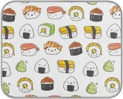 Washable Dog Cooling Mat Cartoon Kawaii Sushi Summer Cats Sleeping Mat Cute Japanese Food Summer Dog Bed Mats 22x27.6inch Pet Ice Silk Sleep Kennel Pad Animal Sleep Bed For Home Outdoor Travel -Zoomie Shop 51 2C23Uu2L. AC