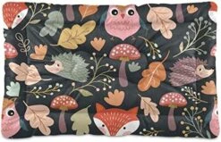 Dog Bed Cartoon Healthy Food Nuts Crate Pad Mat 36''x24'' Washable Pet Bed Cat Beds Soft Dog Mattress- Anti-Slip Kennel Pad Luxury Color -Zoomie Shop 51 ZISQxHFL. AC