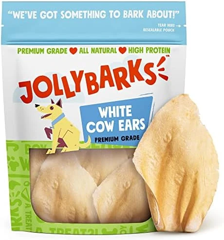 JollyBarks White Cow Ears For Dogs, Rawhide Free Dog Chews Long Lasting Dog Treats For Medium Dogs, Healthy Dog Treats For Large Dog | Cow Ear Dog Chew Treats All Natural Dog Treats Small Dogs (12 Pk) 8 JollyBarks White Cow Ears For Dogs, Rawhide Free Dog Chews Long Lasting Dog Treats For Medium Dogs, Healthy Dog Treats For Large Dog | Cow Ear Dog Chew Treats All Natural Dog Treats Small Dogs (12 Pk) - Image 8