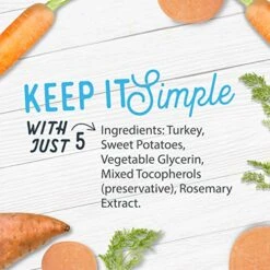 Farmland Traditions Filler Free Dogs Love Turkey & Sweet Potato Premium Jerky Treats For Dogs, 1 Lb. Bag -Zoomie Shop 510K0elwM7L