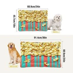 Coikll Popcorn Food Pet Bed Pad Soft Dog Bed Mat With Anti-Slip Bottom, Machine Washable Crate Pad Mattress For Dog Sleeping 9 Coikll Popcorn Food Pet Bed Pad Soft Dog Bed Mat With Anti-Slip Bottom, Machine Washable Crate Pad Mattress For Dog Sleeping -Zoomie Shop 510Q8VJzRZL