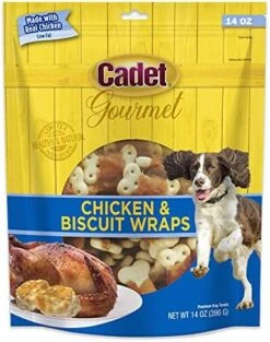 Cadet Gourmet Sweet Potato & Duck Wraps Dog Treats - Healthy & Natural Duck & Sweet Potato Dog Training Treats For Small & Large Dogs - Inspected & Tested In USA (28 Oz.) -Zoomie Shop 510VwoVyES. AC