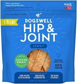 Dogswell Jerky Hip And Joint Dog Treats Grain Free Made In USA Only, Glucosamine And Chondroitin, 24 Oz Chicken, 1.5 Pound (Pack Of 1) -Zoomie Shop 5114 JGsrL. AC