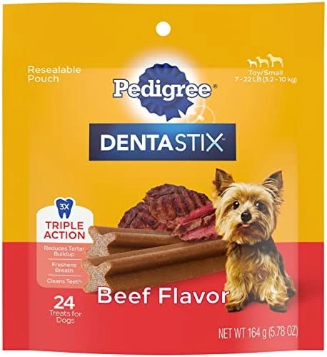 PEDIGREE DENTASTIX Toy/Small Dog Dental Treats Original Flavor Dental Bones, 1.11 Lb. Pack (84 Treats) 8 PEDIGREE DENTASTIX Toy/Small Dog Dental Treats Original Flavor Dental Bones, 1.11 Lb. Pack (84 Treats) - Image 8
