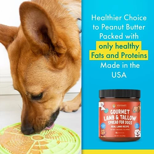 Visionary Pet Foods - Real Lamb Meat Spread For Dogs | Healthier Choice To Peanut Butter | Easy Use As Dog Lick Mat Treat, Chew Toy Filler, Meal Mixers Or Pill Pockets - 10 Fl. Oz Jar 4 Visionary Pet Foods - Real Lamb Meat Spread For Dogs | Healthier Choice To Peanut Butter | Easy Use As Dog Lick Mat Treat, Chew Toy Filler, Meal Mixers Or Pill Pockets - 10 Fl. Oz Jar - Image 4