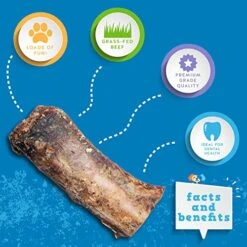 Jack&Pup Rib Bone Bites Dog Treats - Premium Grade Roasted Beef Ribs Bones For Dogs (3-4 Inches, 20 Pack) Single Ingredient All Natural Meaty Chew - Savory Smoked Beef Flavor (1.5 LB) -Zoomie Shop 511S74yKMqL